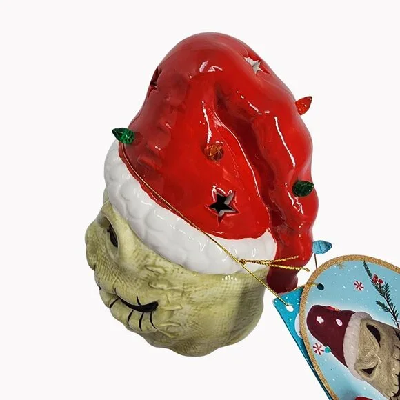 Disney Nightmare Before Christmas Oogie Boogie Ceramic Luminary NEW - Picture 2 of 7